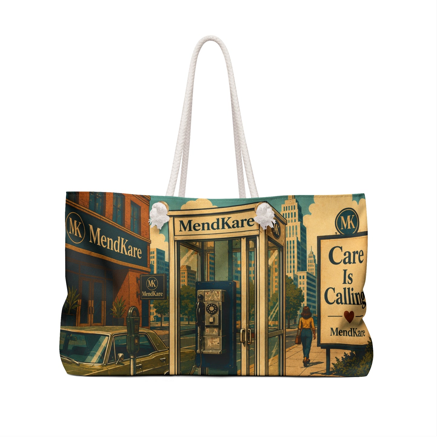 MendKare ‘Care Is Calling’ Vintage City Weekender Bag