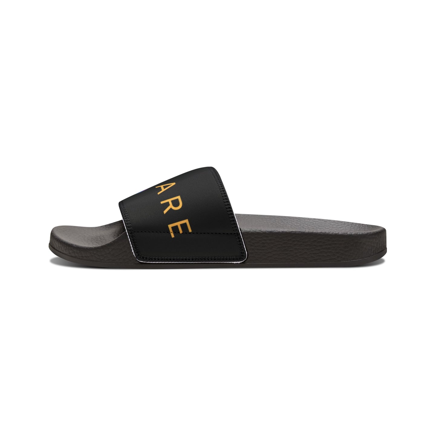 Youth Slide Sandals — Rainbow 'MendKare' Logo Adjustable Strap