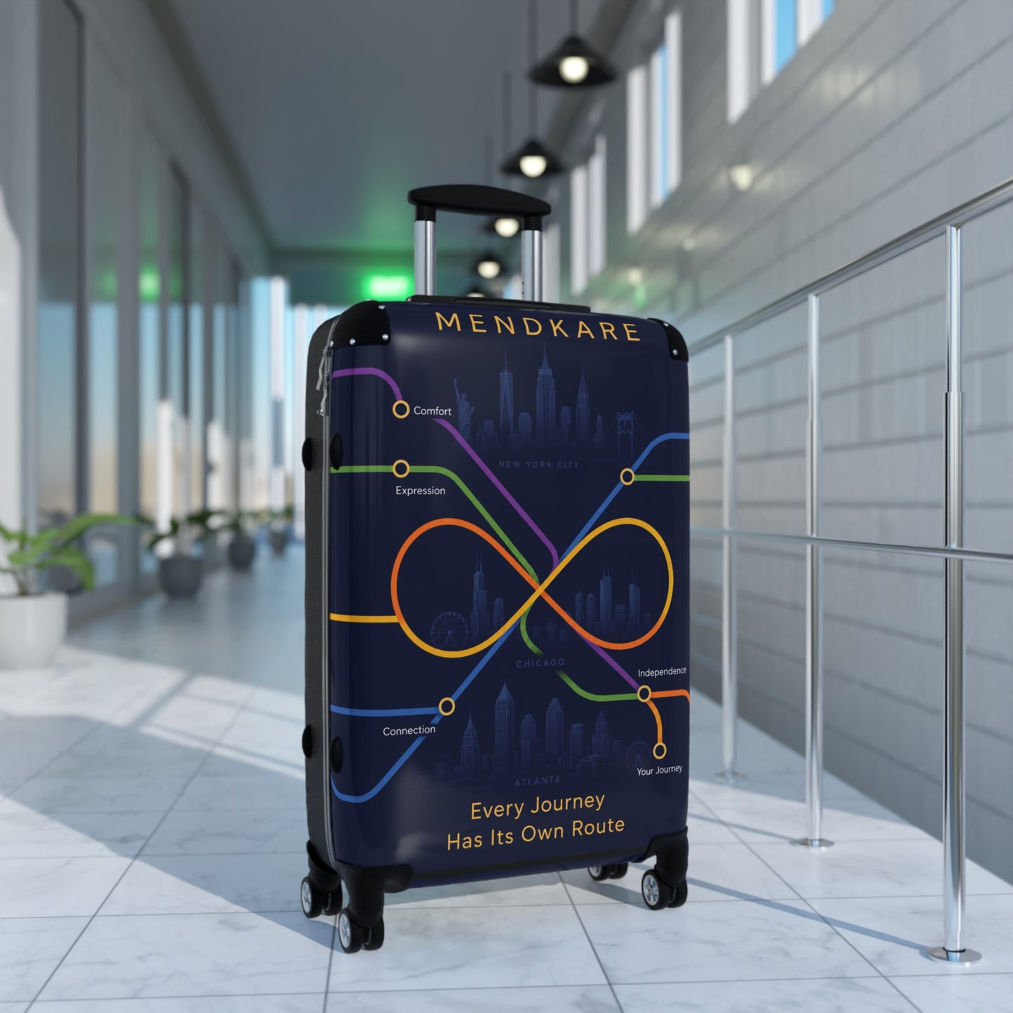 Infinity Route Suitcase – 'Every Journey Has Its Own Route' Carry-On