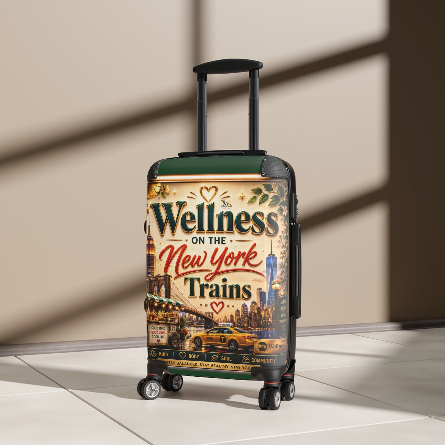Wellness on the New York Trains Carry-On Suitcase