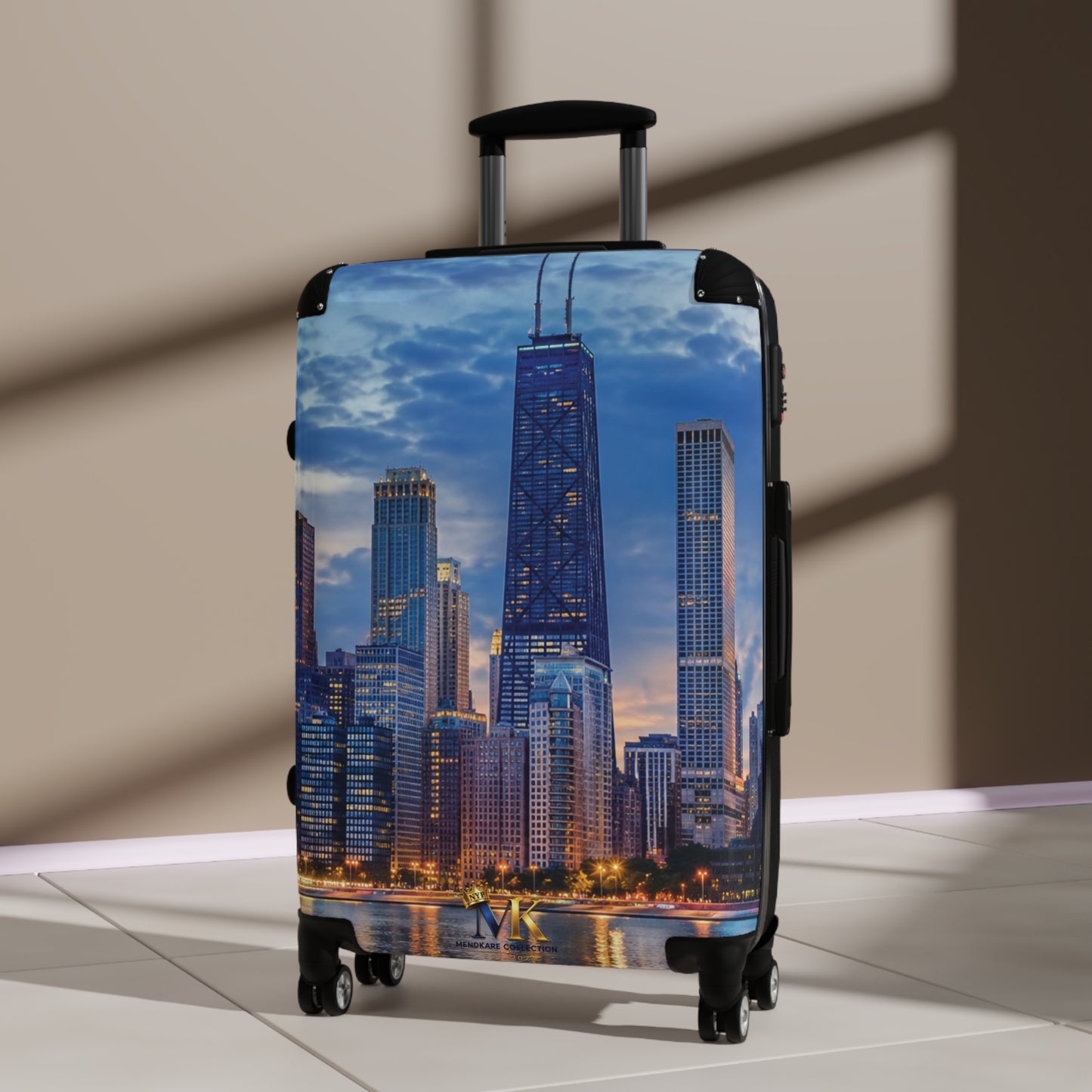 Chicago Skyline Carry-On Suitcase — Cityscape Travel Luggage