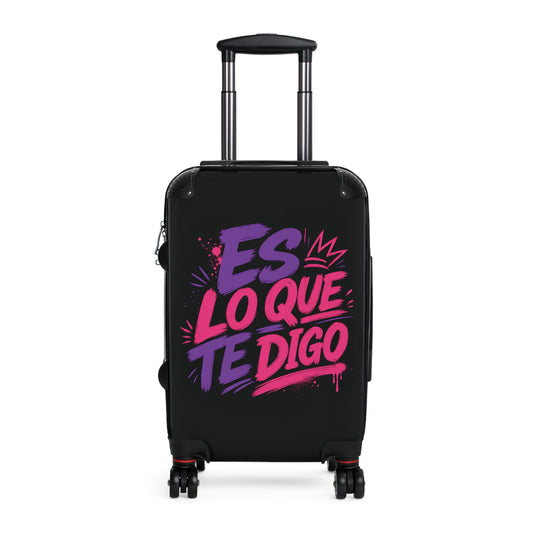 Es Lo Que Te Digo Carry-On Suitcase — Bold Spanish Travel Luggage