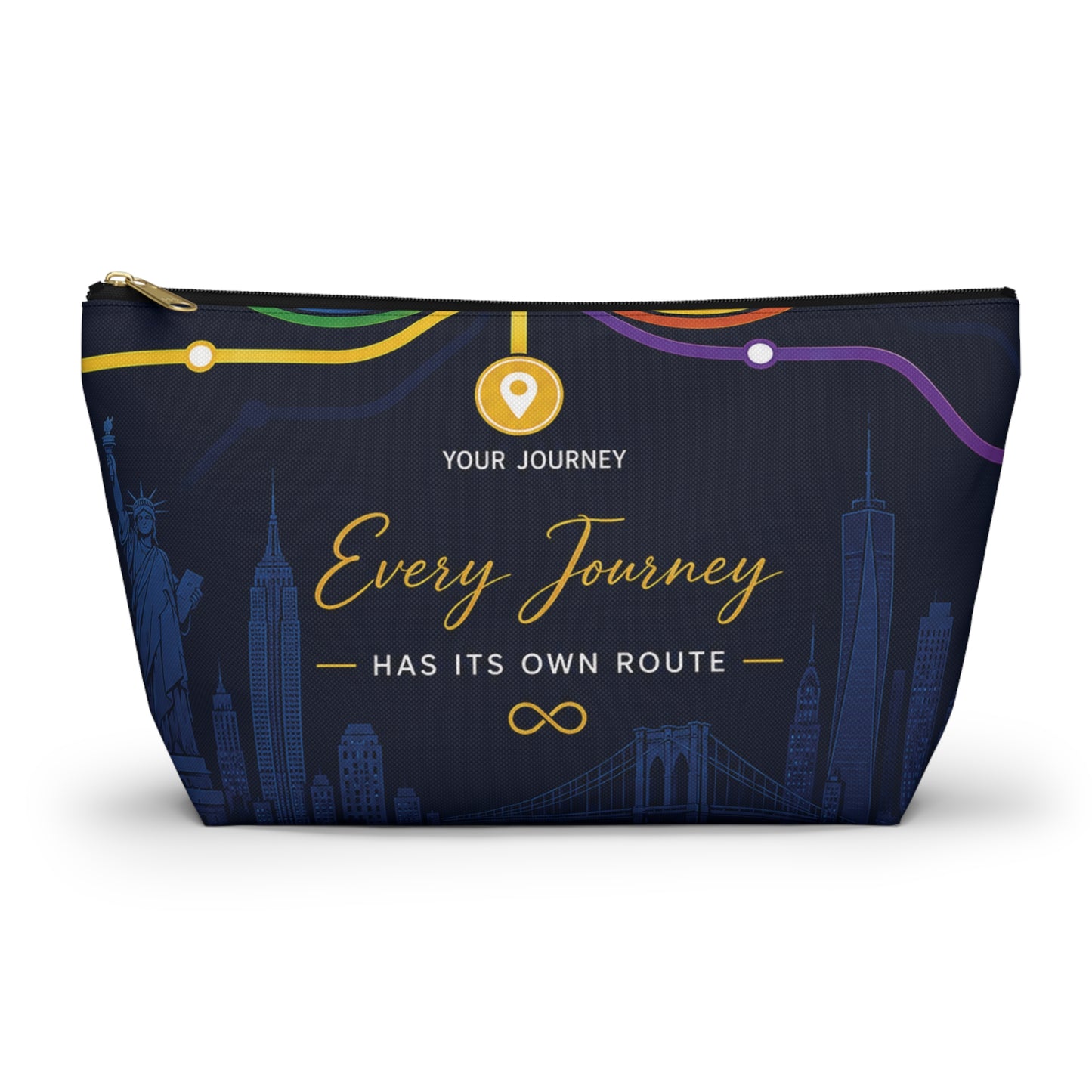 Travel Accessory Pouch — Every Journey Has Its Own Route Cosmetic Bag