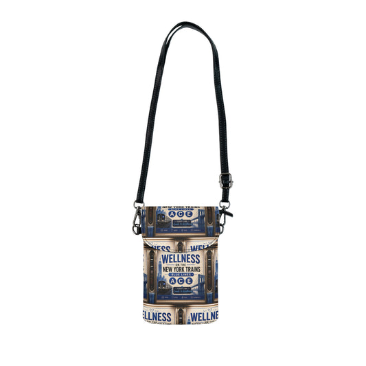 Wellness Subway Small Cell Phone Wallet — Crossbody Card Holder