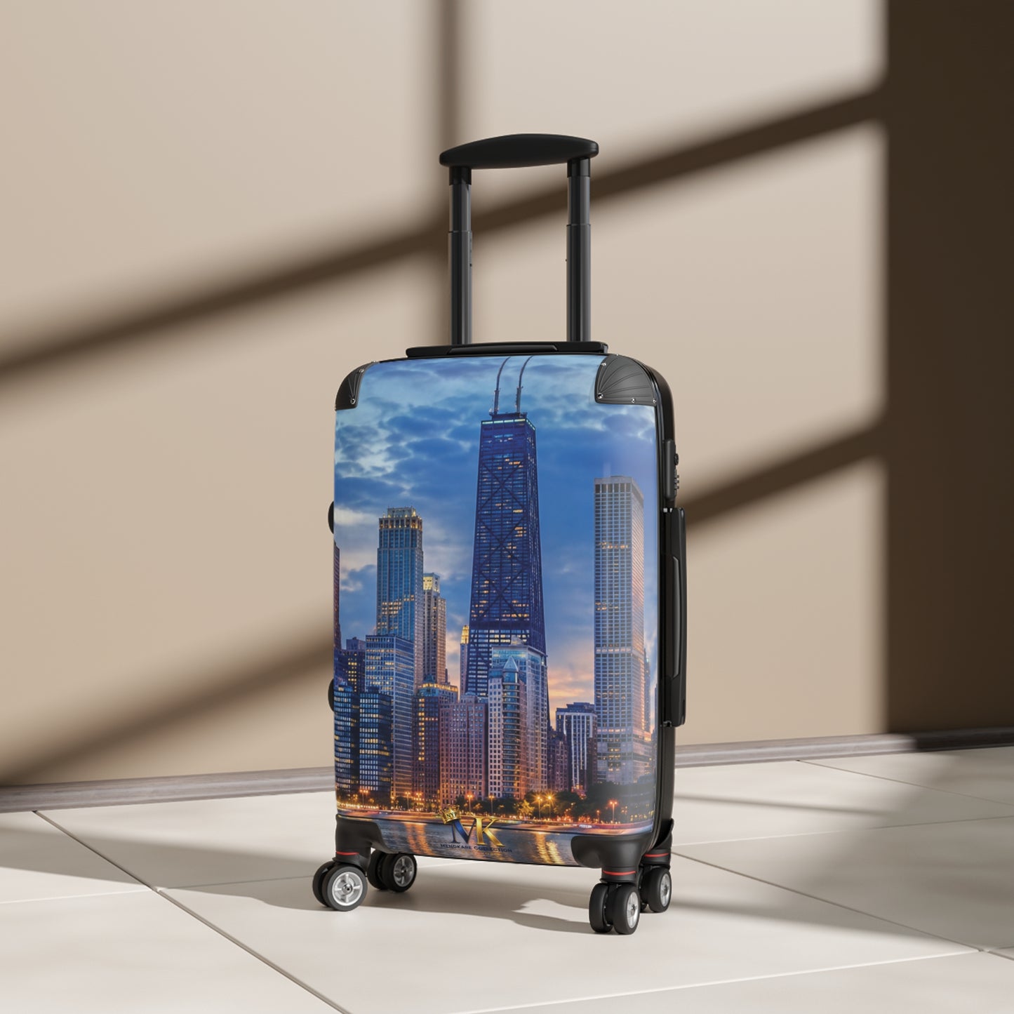 Chicago Skyline Carry-On Suitcase — Cityscape Travel Luggage
