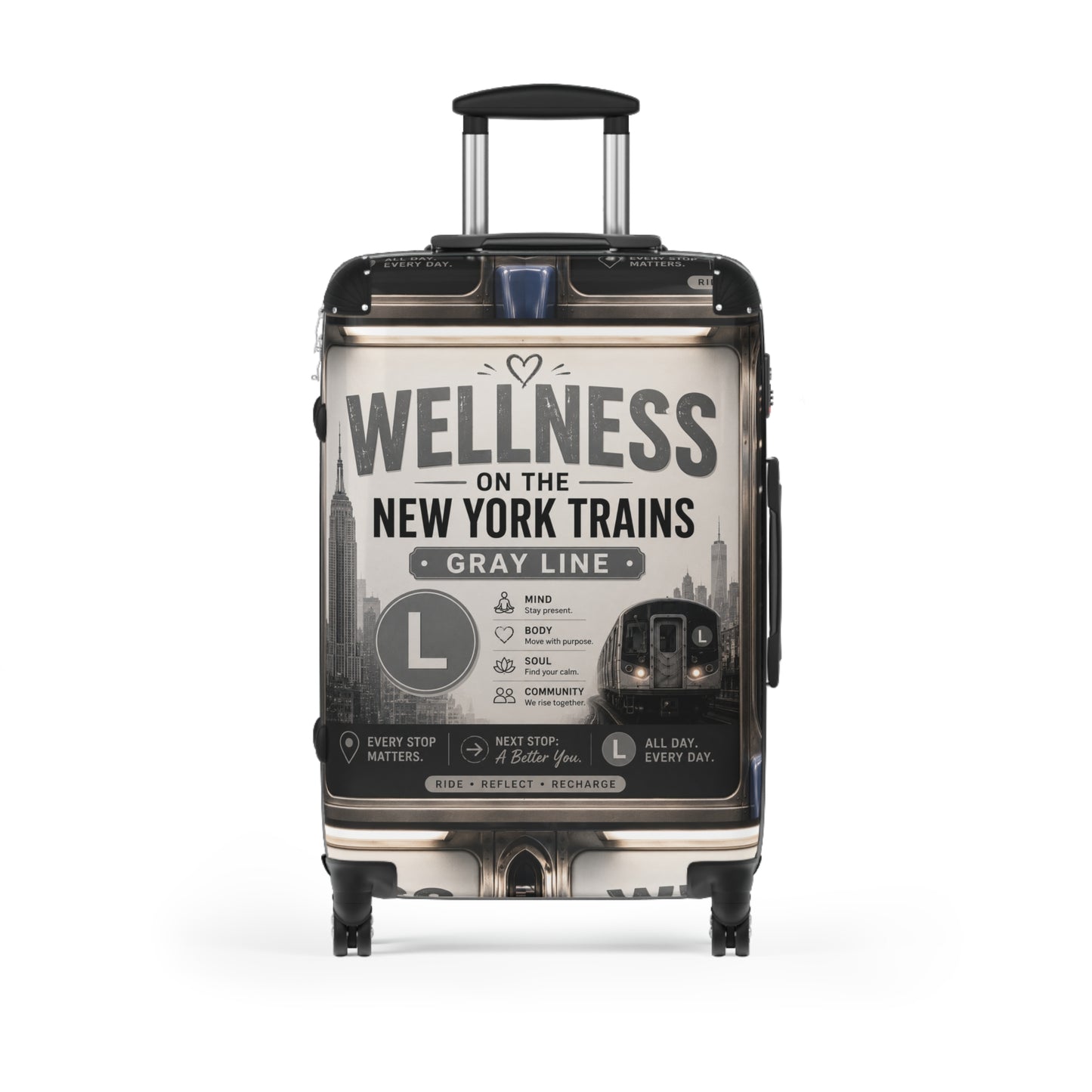 Wellness on the New York Trains Carry-On Suitcase