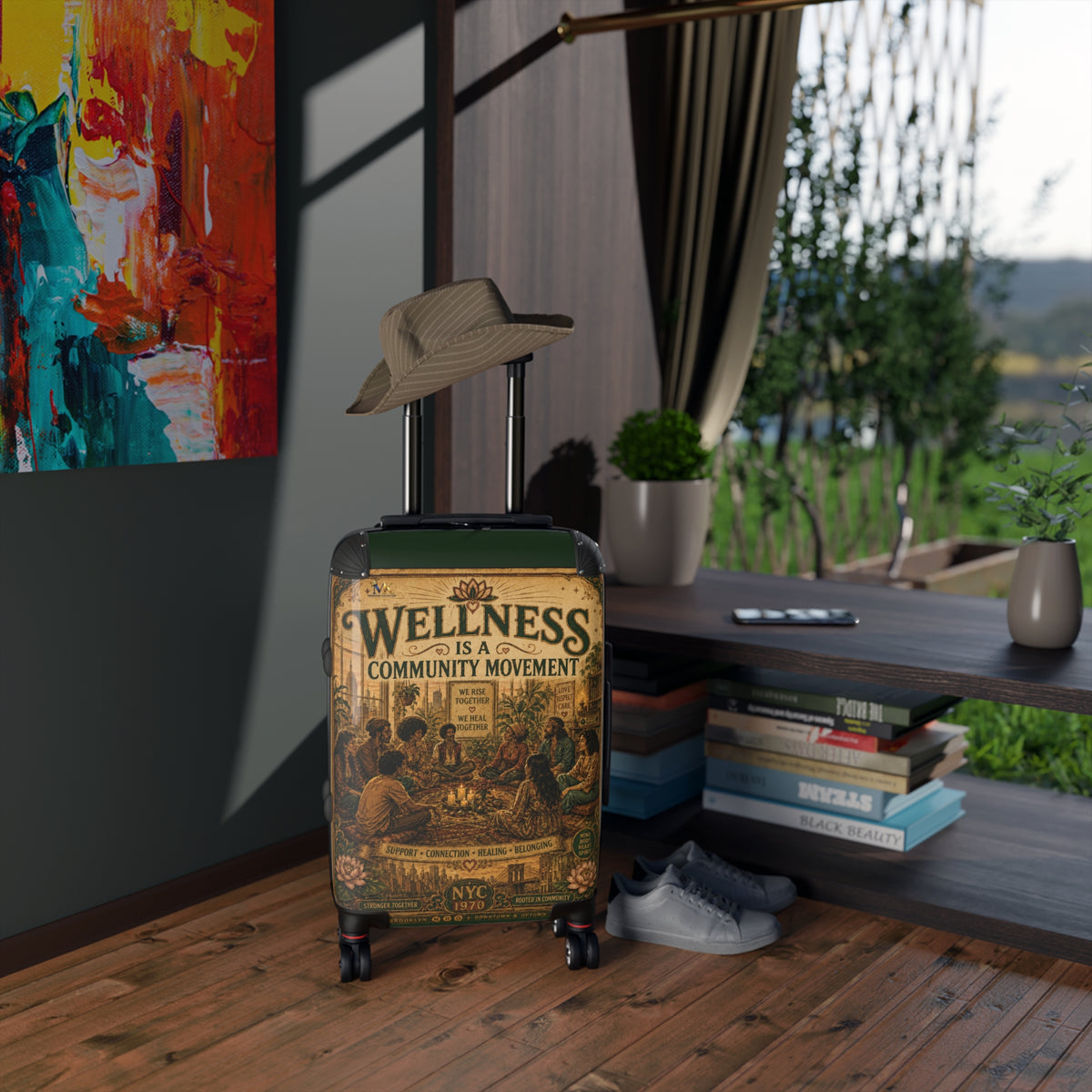 Wellness Is a Community Movement Carry-On Suitcase