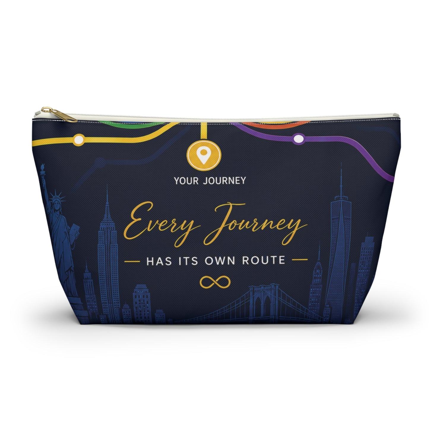 Travel Accessory Pouch — Every Journey Has Its Own Route Cosmetic Bag
