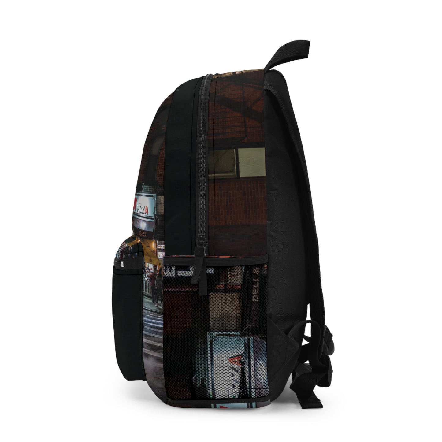 City Nightscape Backpack — Urban Neon Street Scene Bag