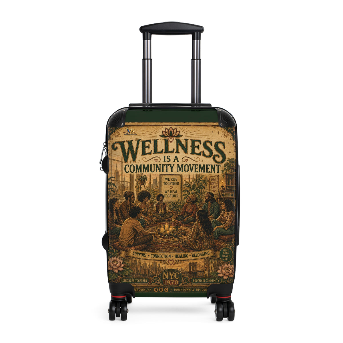 Wellness Is a Community Movement Carry-On Suitcase