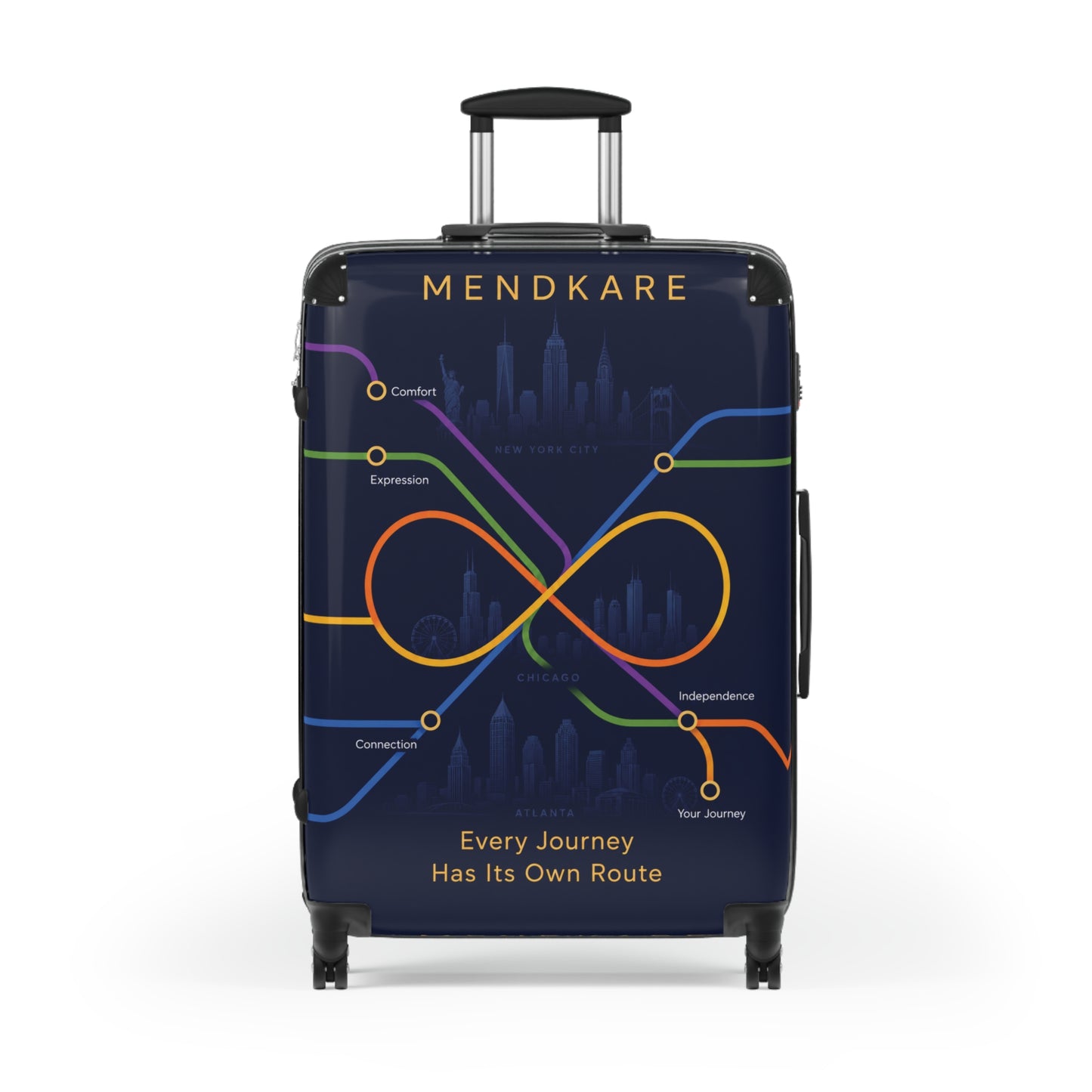 Infinity Route Suitcase – 'Every Journey Has Its Own Route' Carry-On
