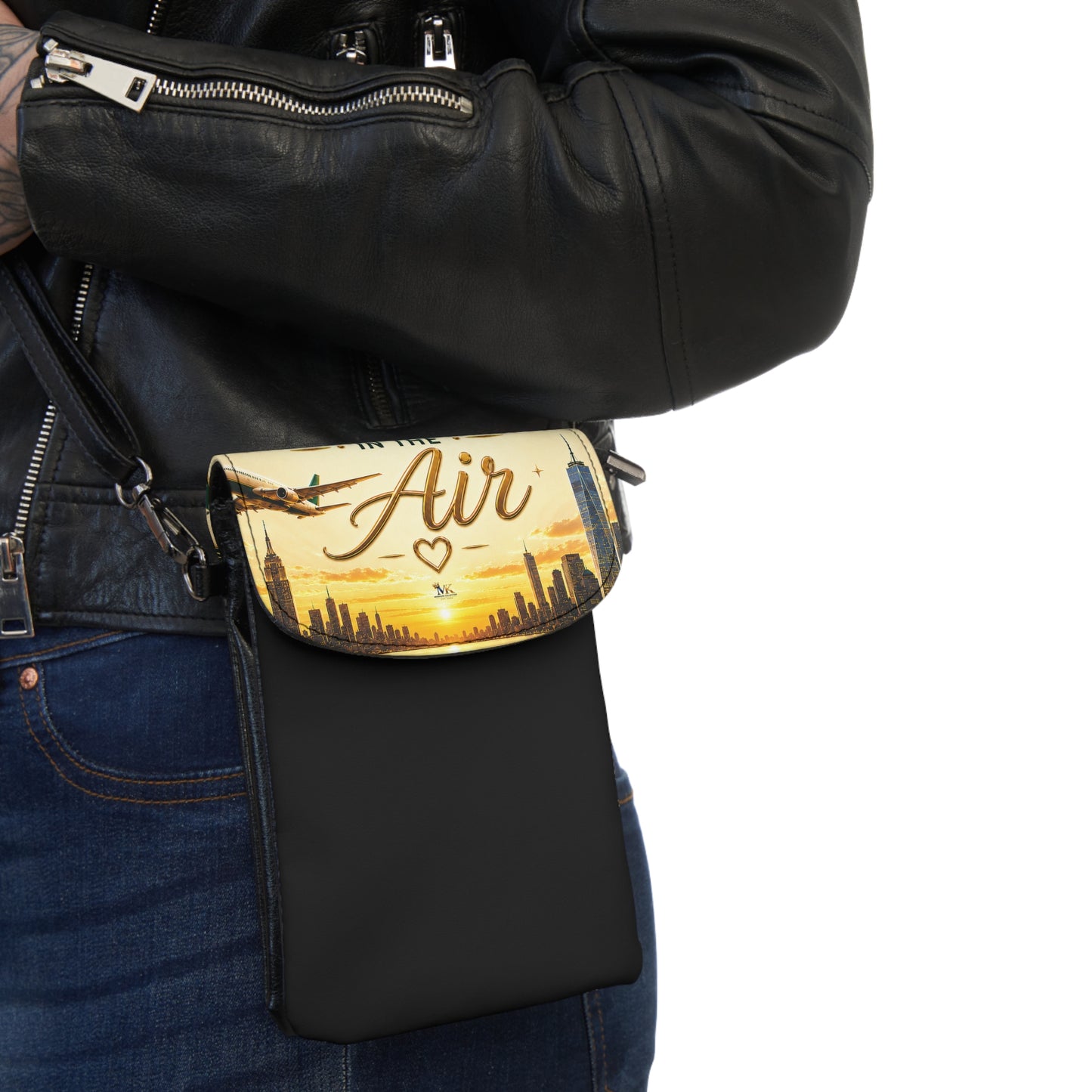 Small Cell Phone Wallet — 'Air' Skyline Crossbody Phone Purse