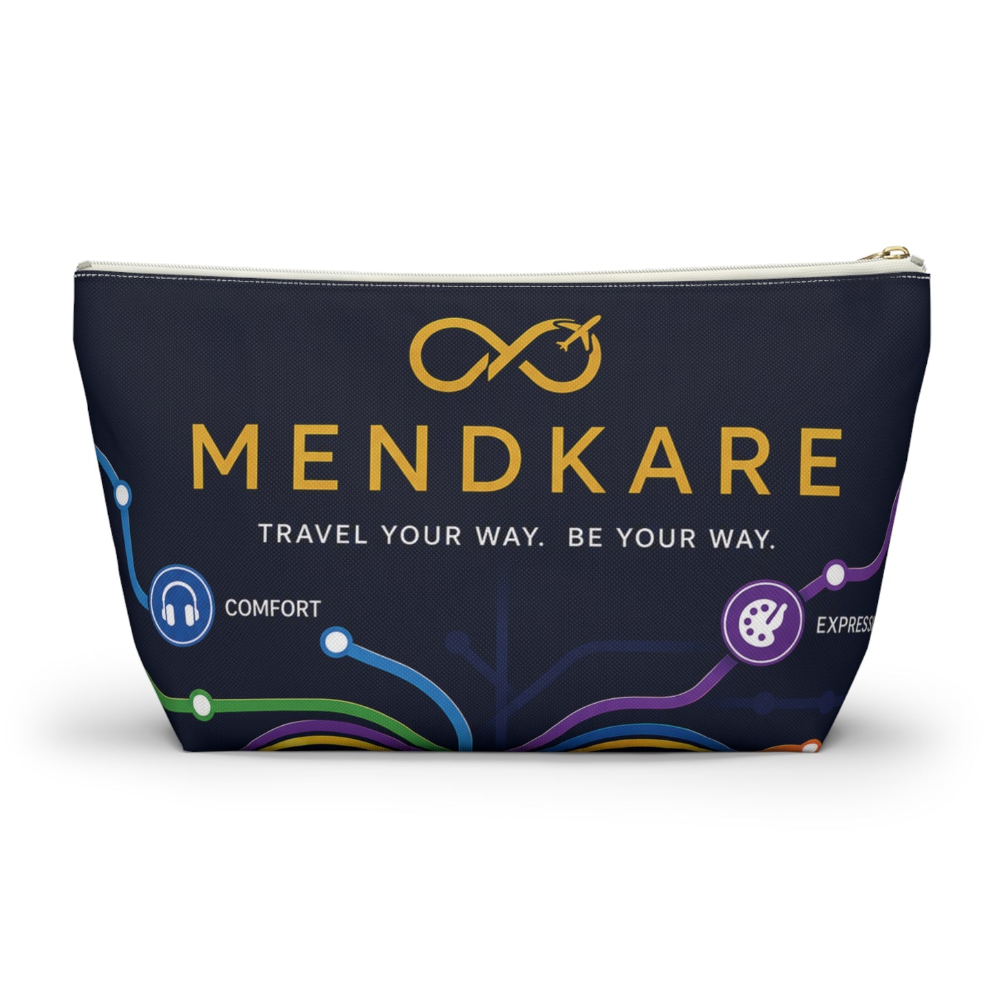 Travel Accessory Pouch — Every Journey Has Its Own Route Cosmetic Bag