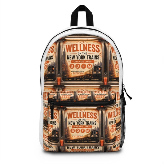 Wellness on the New York Trains Backpack – Vintage Subway Poster Print
