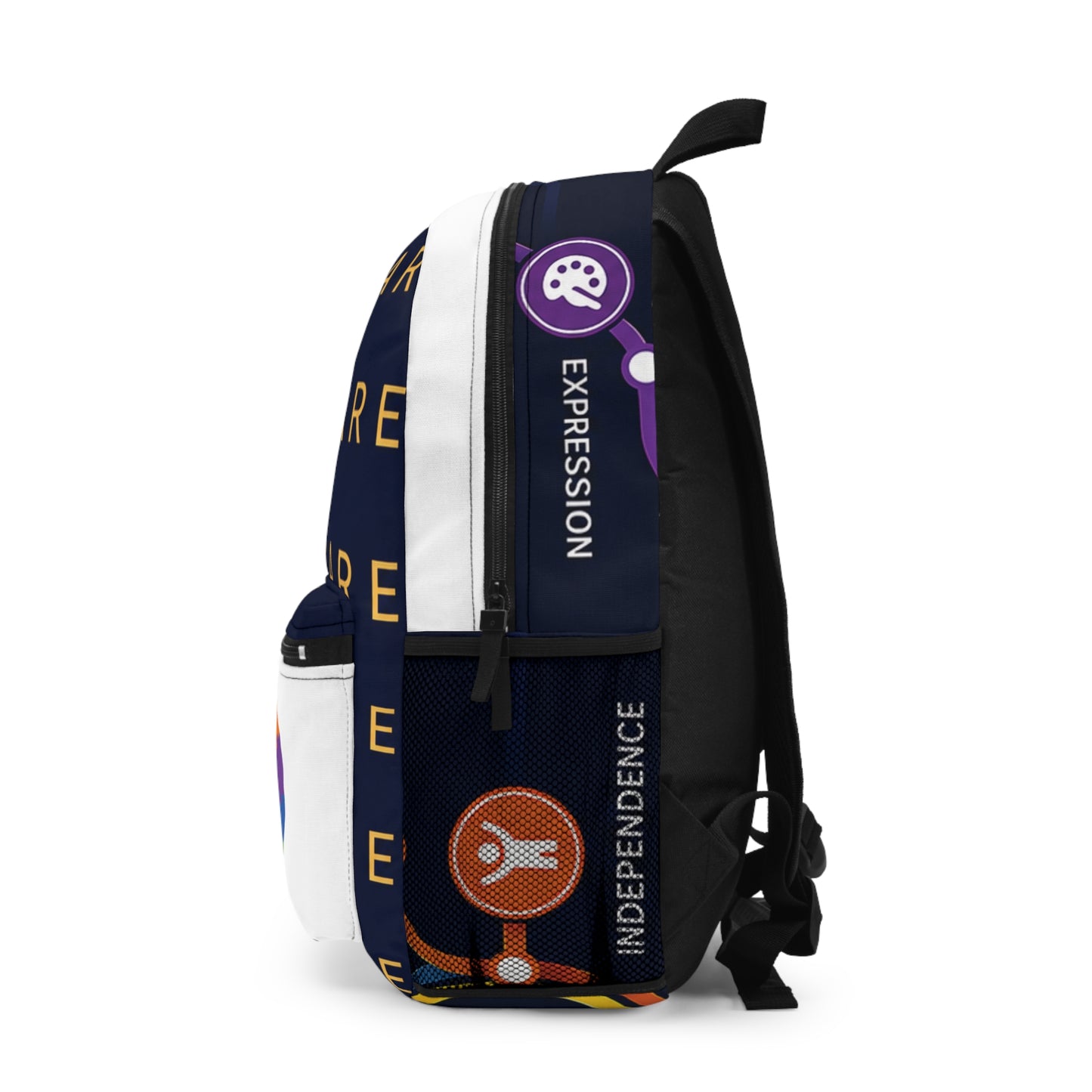 Mendkare 'Every Journey' Graphic Backpack — Travel Map Design