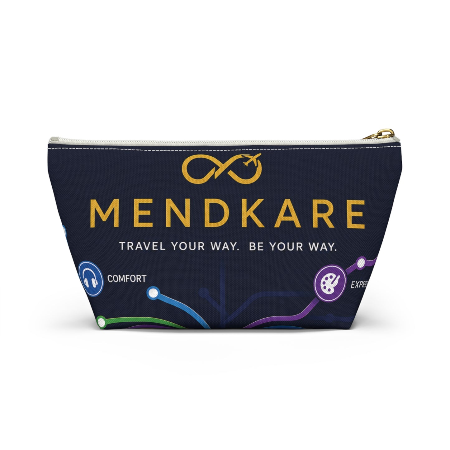 Travel Accessory Pouch — Every Journey Has Its Own Route Cosmetic Bag