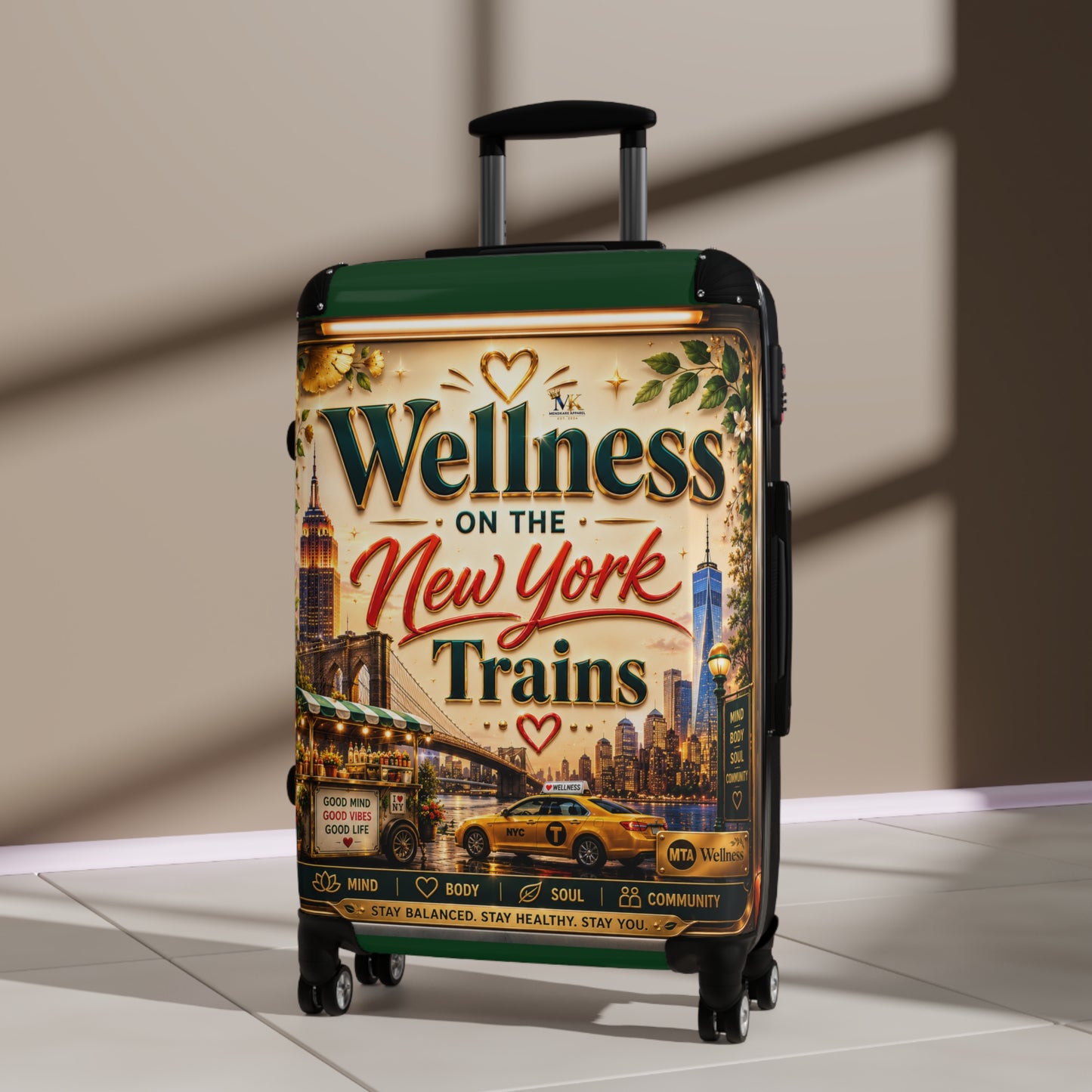 Wellness on the New York Trains Carry-On Suitcase