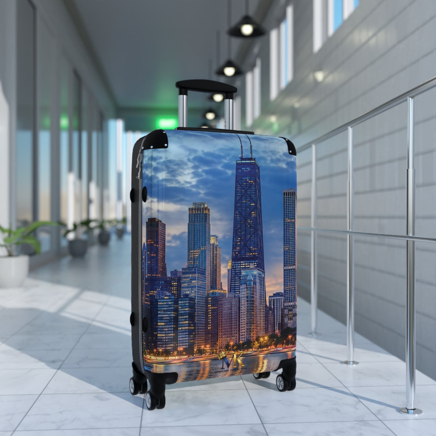 Chicago Skyline Carry-On Suitcase — Cityscape Travel Luggage