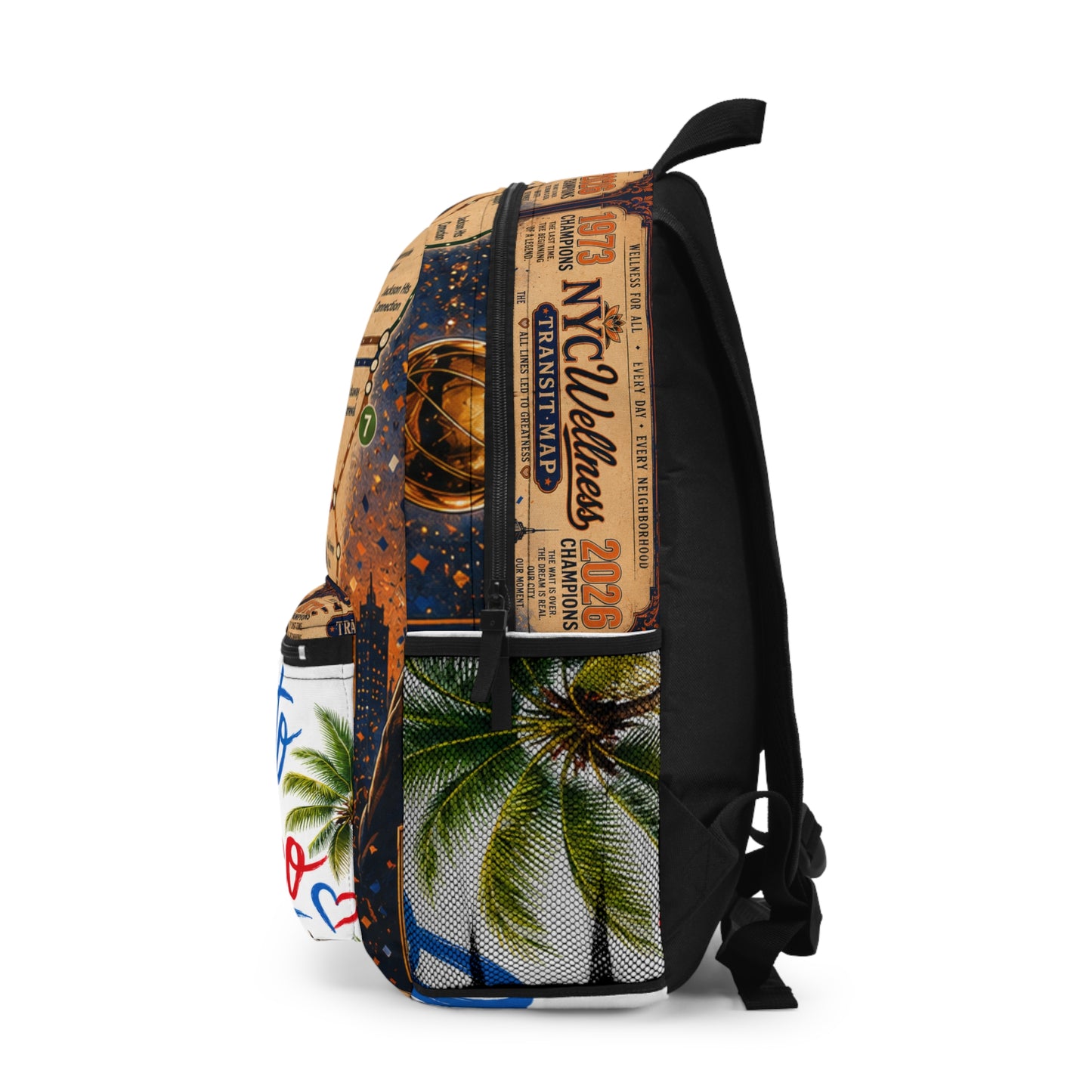 Puerto Rico Map & Pride Backpack — Vintage Transit Map Design