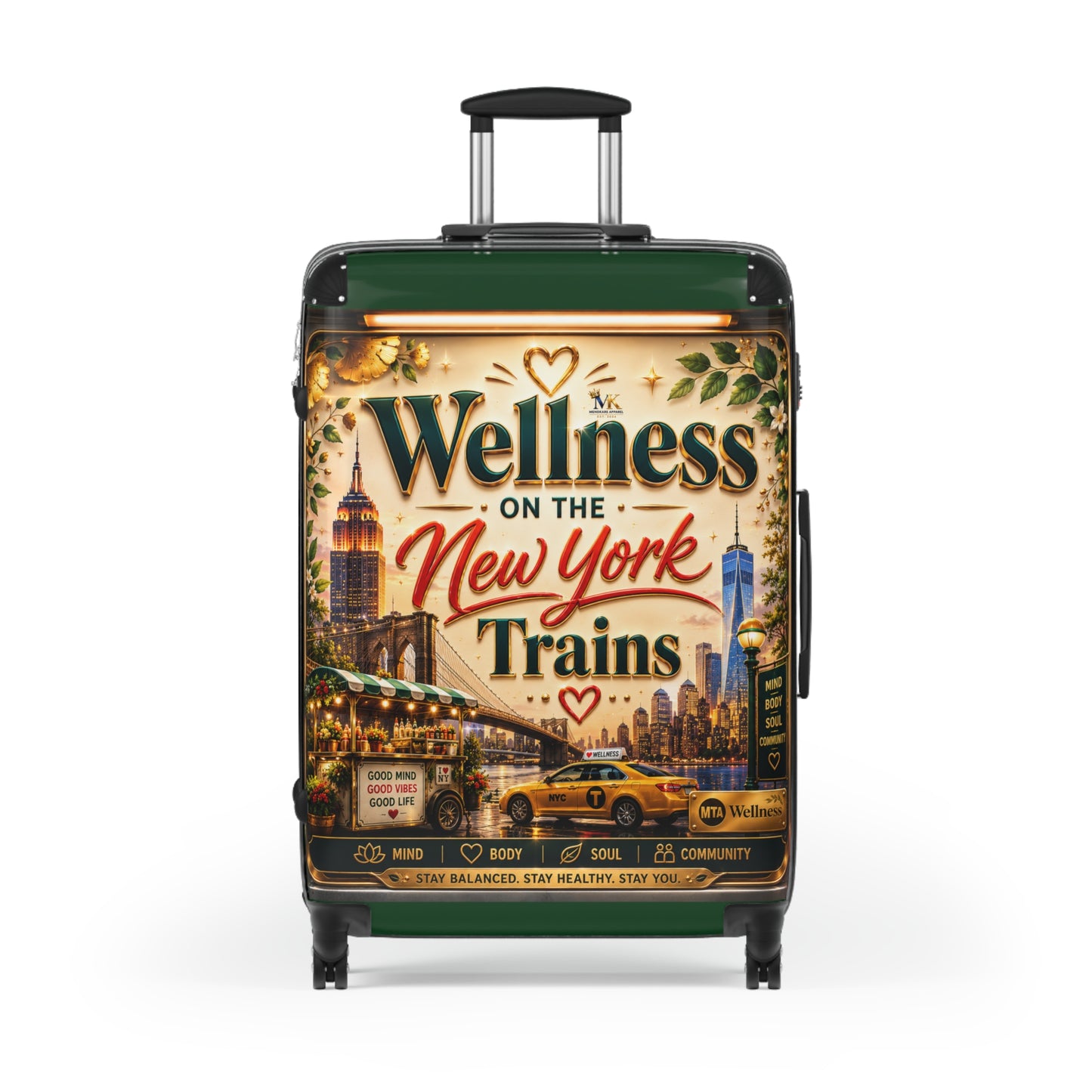 Wellness on the New York Trains Carry-On Suitcase