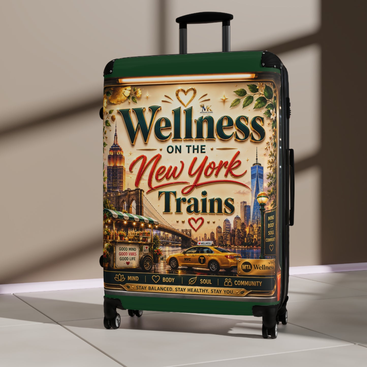 Wellness on the New York Trains Carry-On Suitcase