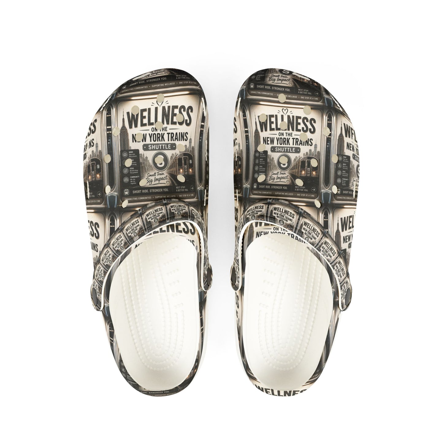 Wellness Vintage Subway Clogs – EVA Foam Slip-On Shoes