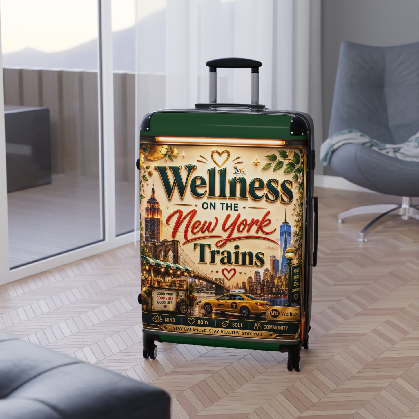 Wellness on the New York Trains Carry-On Suitcase