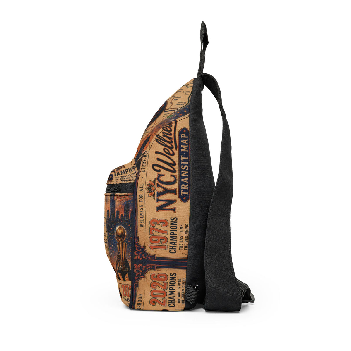 NYC Transit Map Sling Bag — Vintage Subway Map Crossbody